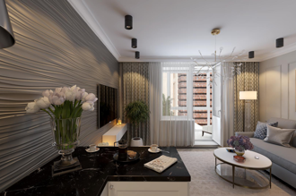 Studio in the residential complex "Renaissance"