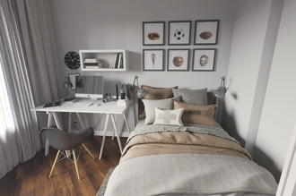 3-room apartment in the residential complex "Scandinavia"